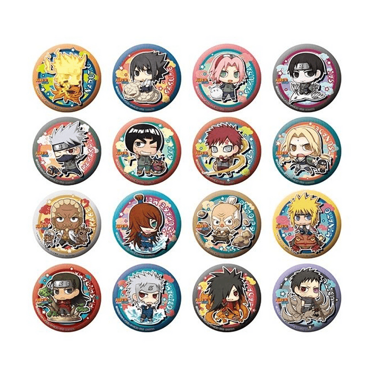 Naruto Shippuden (Ninja Battle Ver.)Megahouse Can Badge Collection Blind Box Pin