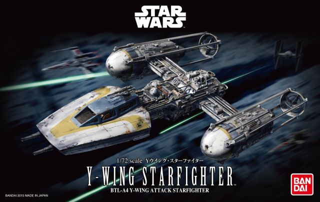 Y-Wing Starfighter Star Wars 1/72 Plastic Model Kit