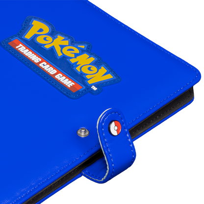 Ultra Pro Pokemon 4 pocket Blue Premium Snap Binder with Logo