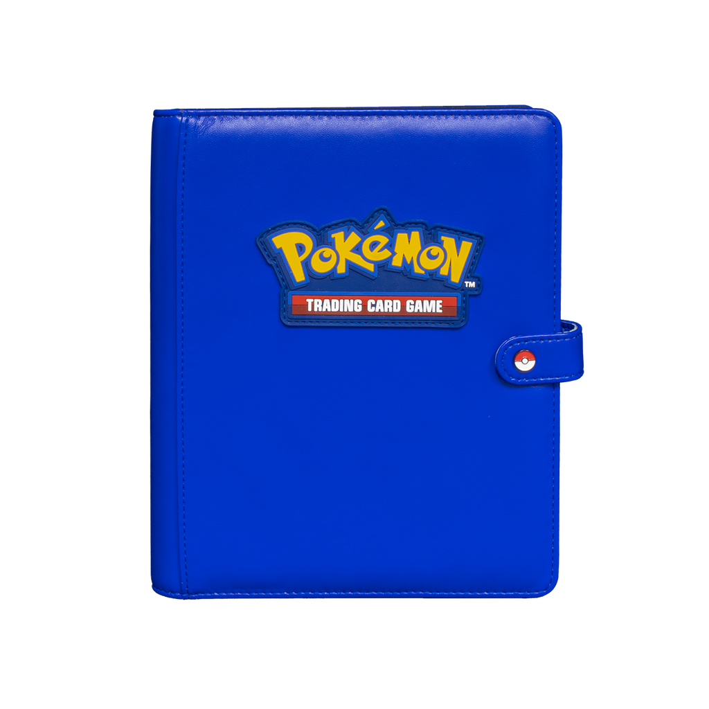 Ultra Pro Pokemon 4 pocket Blue Premium Snap Binder with Logo