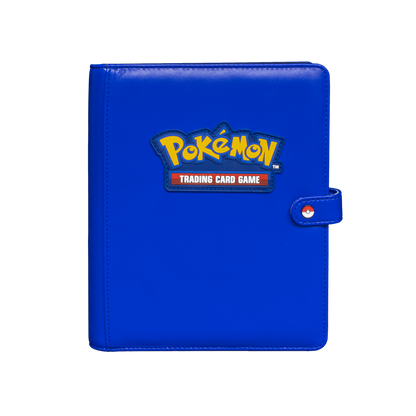 Ultra Pro Pokemon 4 pocket Blue Premium Snap Binder with Logo