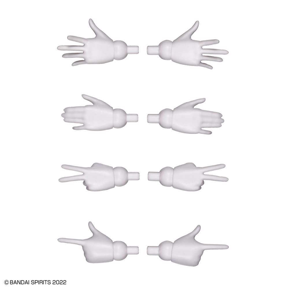 30MS Optional Hand Parts (White / Black)