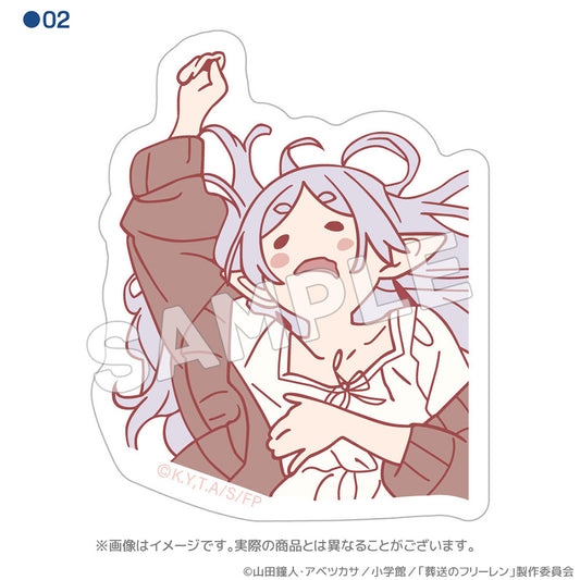 Frieren: Beyond Journey's End Sleeping Posture Waterproof Sticker
