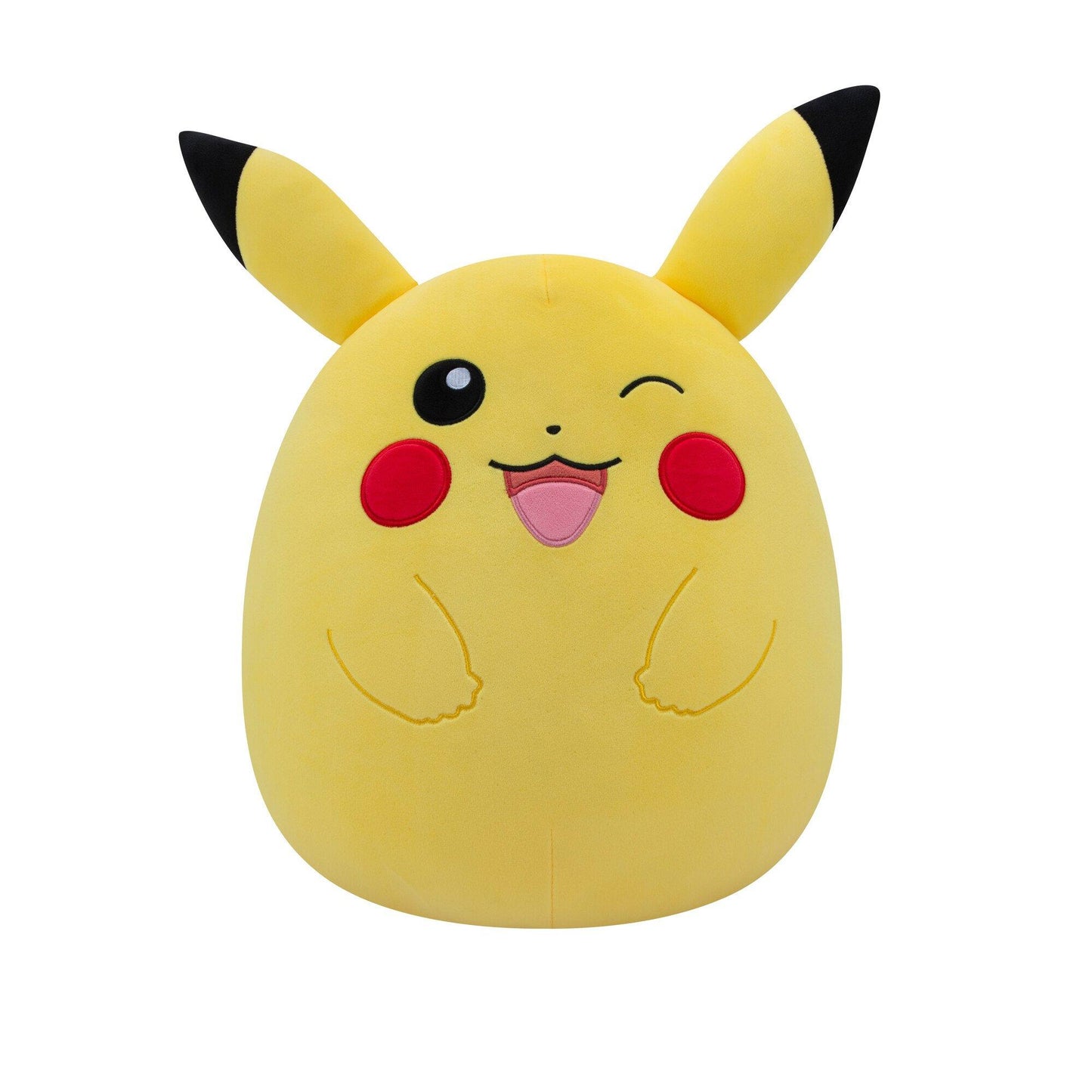 20” Winking Pikachu Squishmallow, Front Side