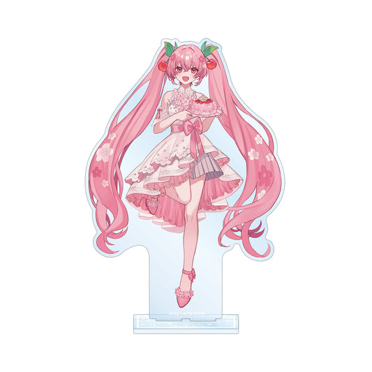 Sakura Miku Newly Drawn Sakura Miku Cherry Blossom Party ver. Art by Shugao BIG Acrylic Stand