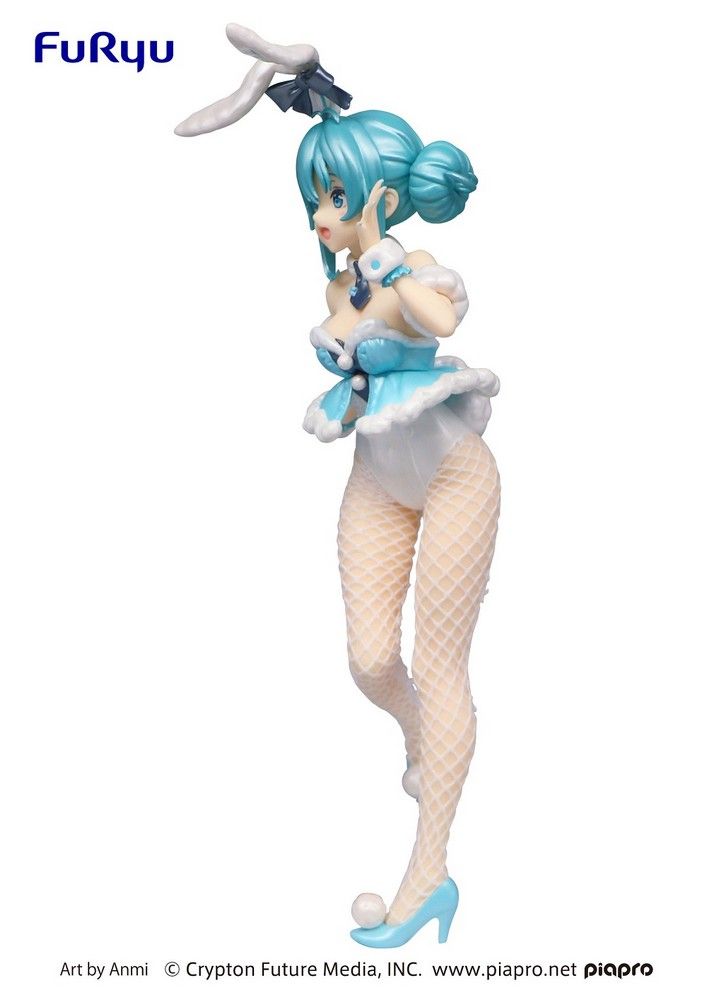 Hatsune Miku BiCute Bunnies Figure-Hatsune Miku White Rabbit Pearl Color ver.-