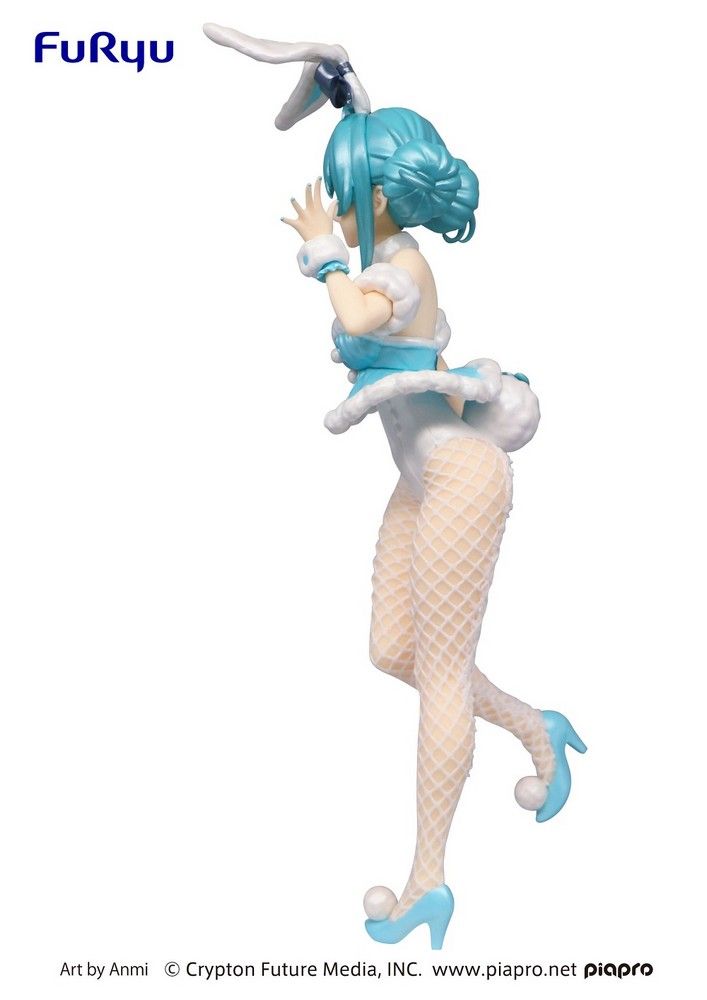 Hatsune Miku BiCute Bunnies Figure-Hatsune Miku White Rabbit Pearl Color ver.-