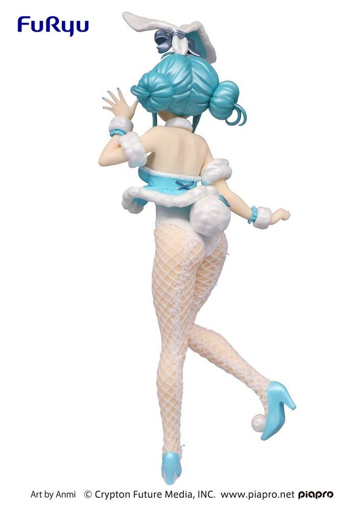 Hatsune Miku BiCute Bunnies Figure-Hatsune Miku White Rabbit Pearl Color ver.-