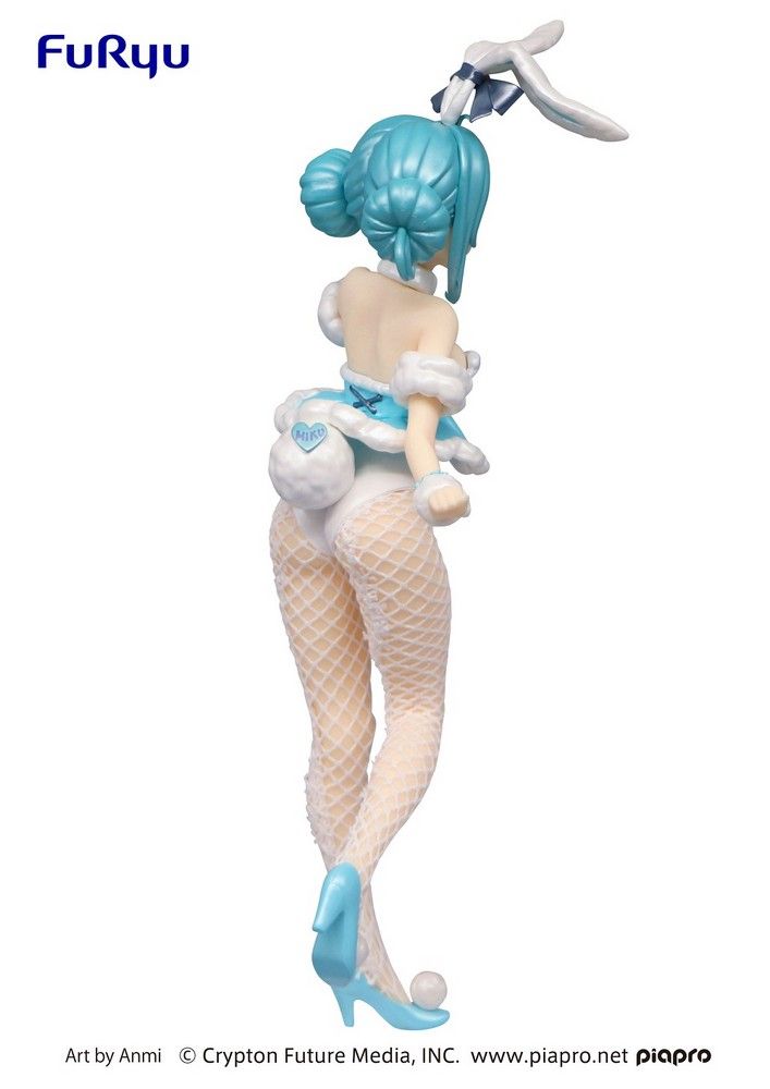 Hatsune Miku BiCute Bunnies Figure-Hatsune Miku White Rabbit Pearl Color ver.-