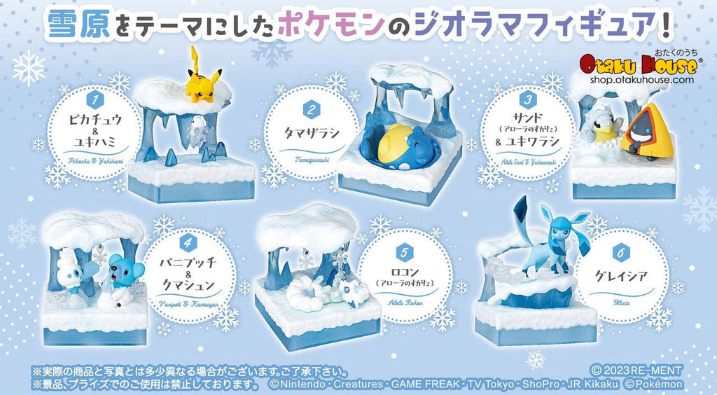 Pokemon: Pokemon World 3 Frozen Snow Field Re-Ment Blind Box Figure