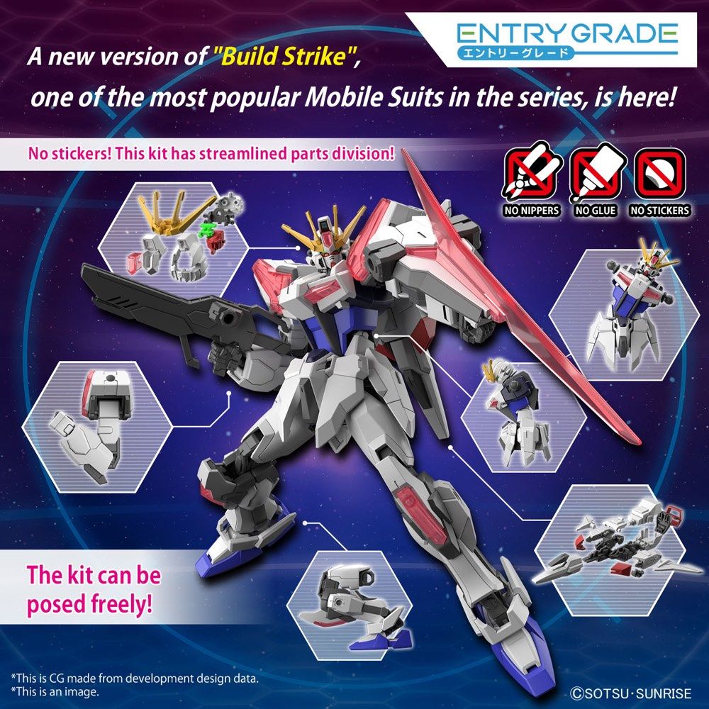 Build Strike Exceed Galaxy Entry Grade 1/144 Model Kit