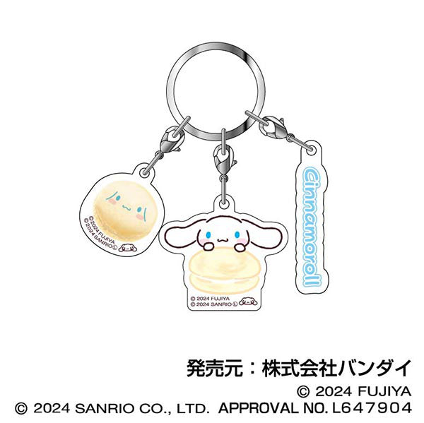 Sanrio characters: Macarons 3 Rows Of Acrylic Keychain 06 Cinnamoroll