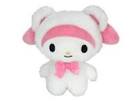 White Snow Bear Stuffed Toy My Melody A