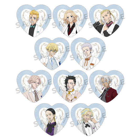 Tokyo Revengers : Newly drawn Heart Can Badge (Tuxedo)