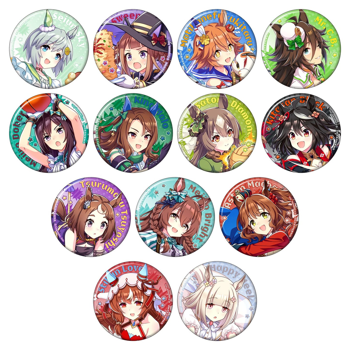 Uma Musume Pretty Derby Chara Badge Collection