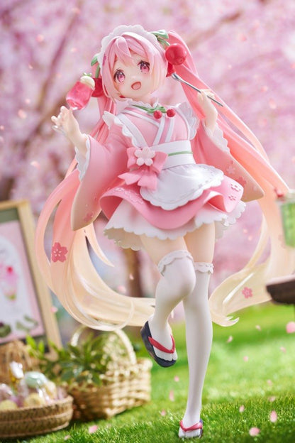 Sakura Miku Newly Written Japanese Cafe Figure