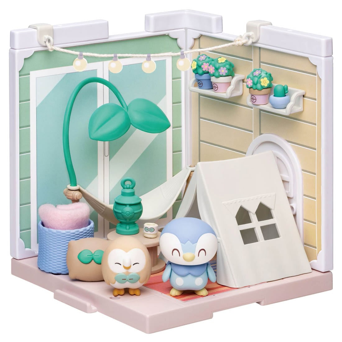 Pokemon Poke Peace House Kit Belamping Terrace Rowlet & Piplup