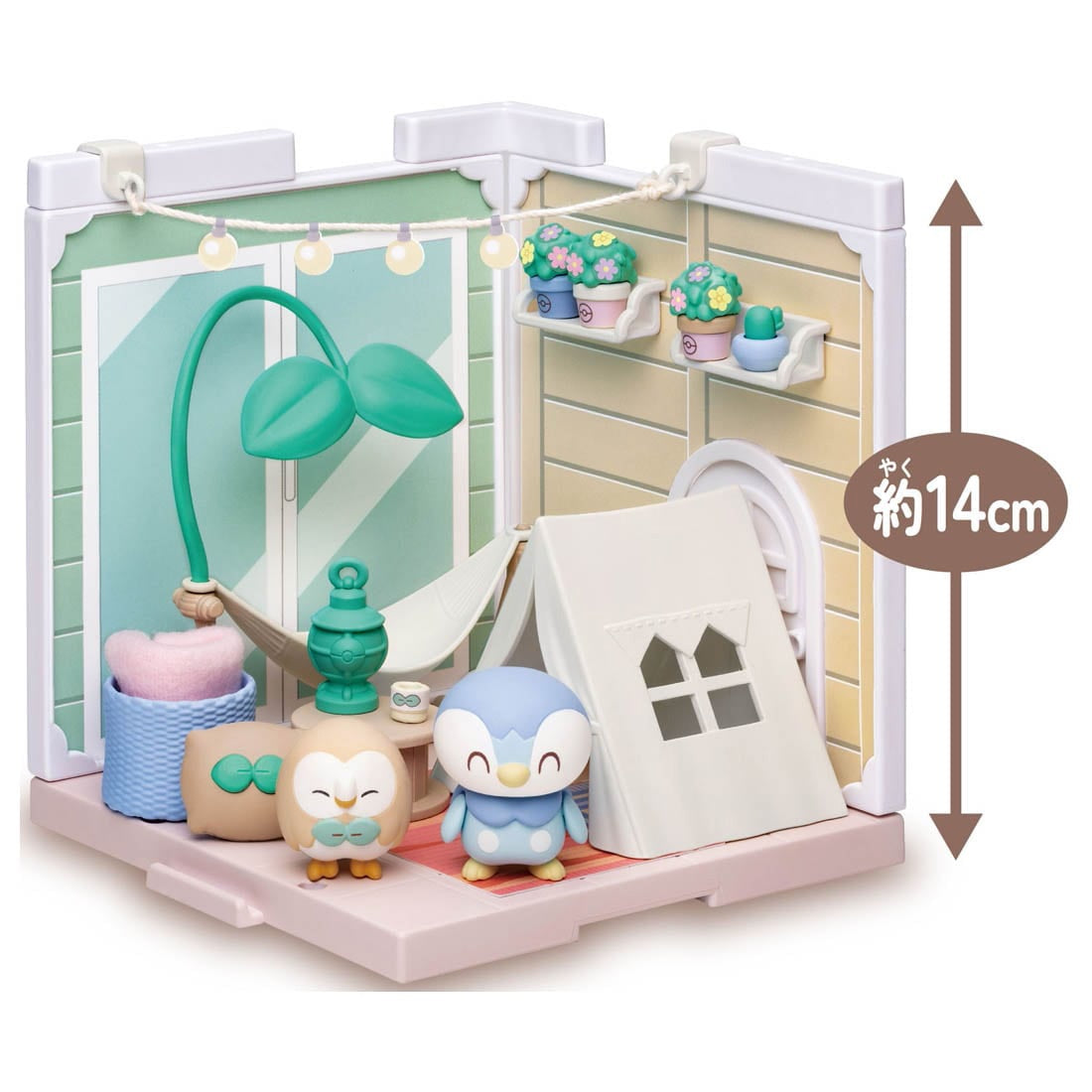 Pokemon Poke Peace House Kit Belamping Terrace Rowlet & Piplup