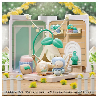 Pokemon Poke Peace House Kit Belamping Terrace Rowlet & Piplup