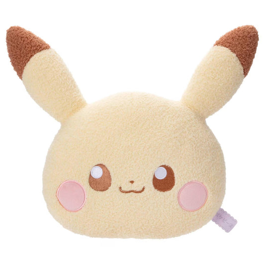 Pokepiece Stuffed Toy Face cushion Pikachu